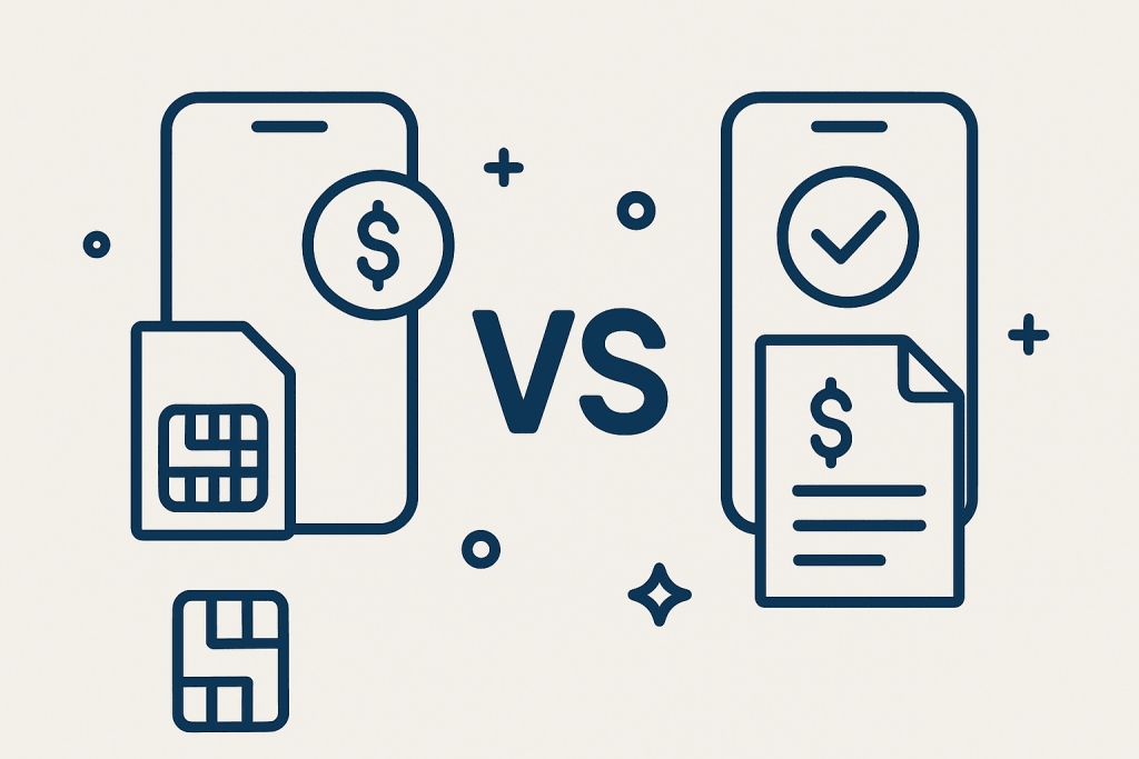 prepaid vs postpaid phone plans​